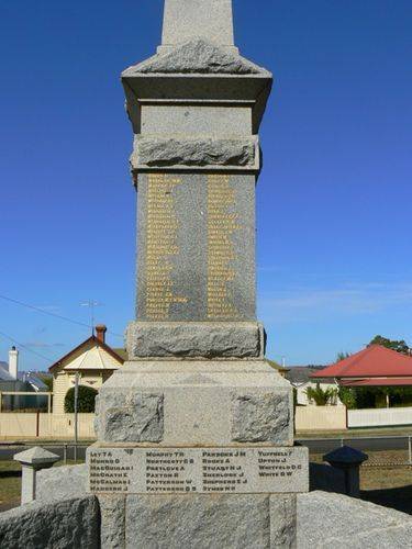 Casterton War Memorial   Left Side