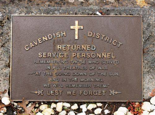 Cavendish War Memorial : 01-November-2011 Cavendish War Memorial : 01-November-2011