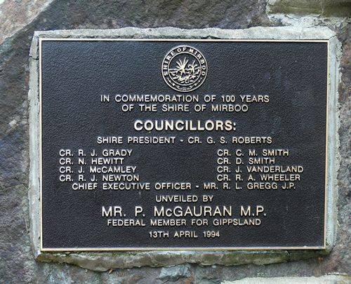 Centenary of Shire of Mirboo : 14-April-2013