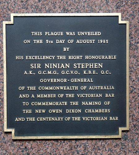Centenary of the Victorian Bar : 08-July-2011