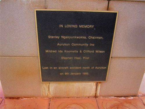 Cessna Air Crash Memorial Inscription : 07-03-2013