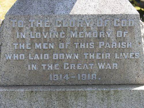 Christ Church World War One Memorial : 22-December-2011