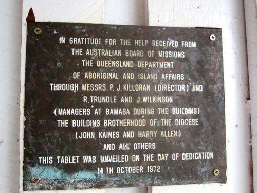 Church of St George Gratitude Plaque: 23-07-2013