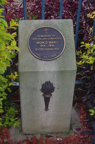 WW1 Plinth : Feb 2014 WW1 Plinth : Feb 2014