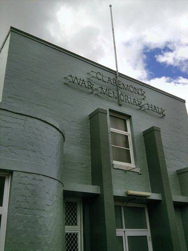 Claremont War Memorial Hall : 14-January-2013