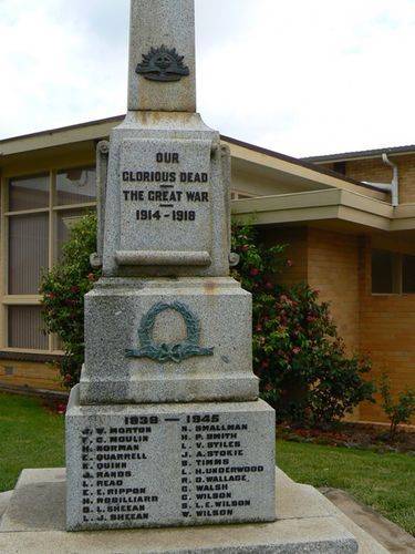 Cobden War Memorial Cobden War Memorial
