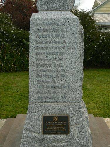 Colbinabbin War Memorial : 20-September-2012