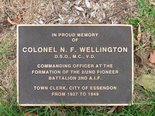 Colonel N. F. Wellington : 23-January-2012
