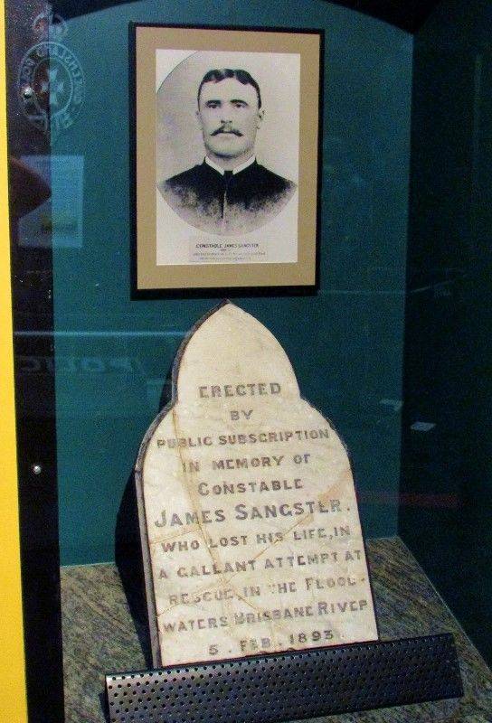 26-August-2019 : Original plaque in Queensland Police Museum (Sandra Brown)