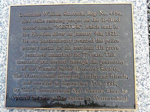 Constable William Sharrock : 19-June-2011