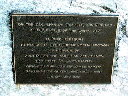 Coral Sea Park Memorial Section Plaques