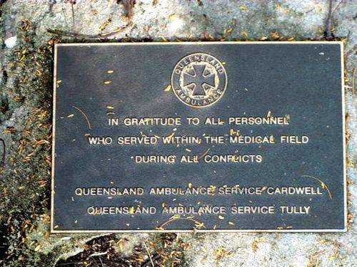 QLD Ambulance Cardwell & Tully Plaque