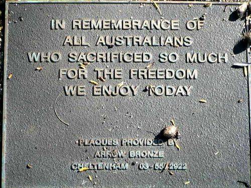 In Remembrance Plaque In Remembrance Plaque