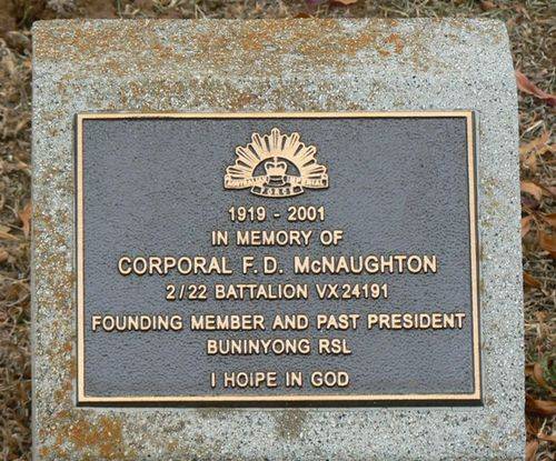 Corporal F. D. McNaughton : 20-April-2012