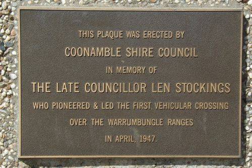 Len Stockings Plaque Inscription : July 2014