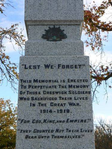 Creswick War Memorial