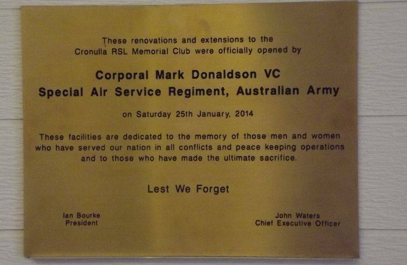 Extension Dedication Plaque 2 : September -2014