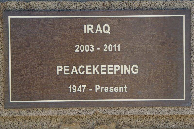 Iraq-Peacekeeping Plaque:15-July-2015 Iraq-Peacekeeping Plaque:15-July-2015
