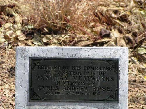 Cyrus Andrew Rose Plaque