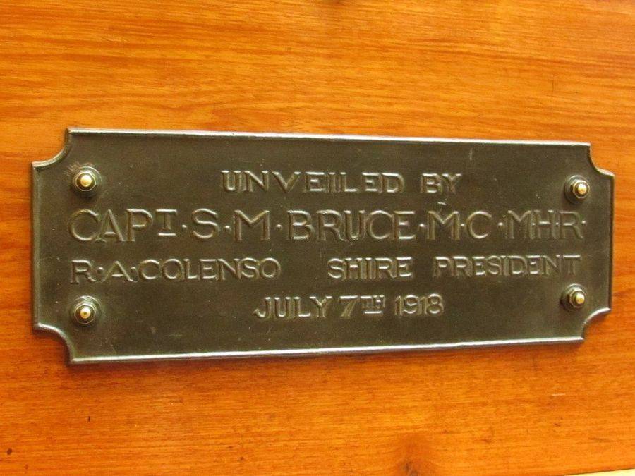 Dedication Plaque: 27-April-2015