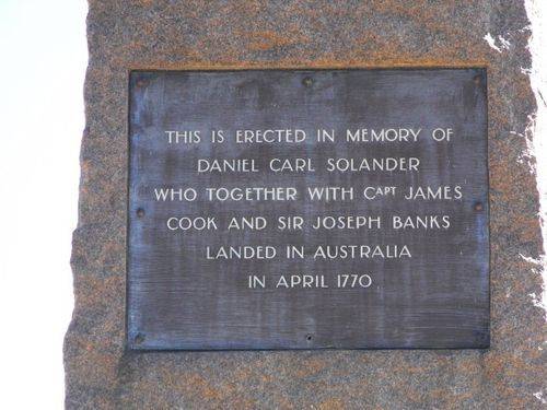 Daniel Solander Inscription Plaque 1