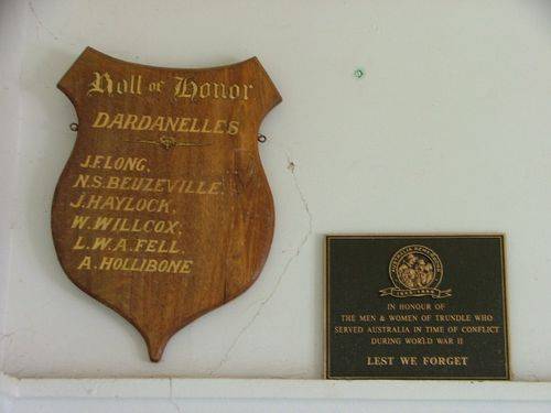 Dardanelles Roll of Honour