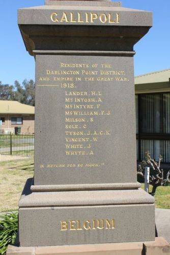 Darlington Point War Memorial : 05-December-2012 Darlington Point War Memorial : 05-December-2012