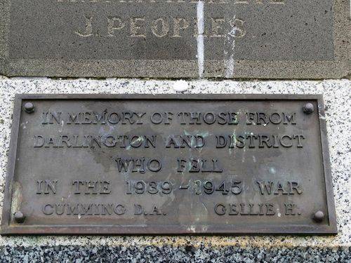 Darlington War Memorial : 02-August-2011