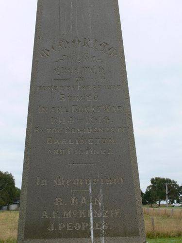 Darlington War Memorial : 02-August-2011