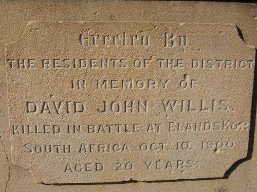 David John Willis Inscription : 30-05-2013
