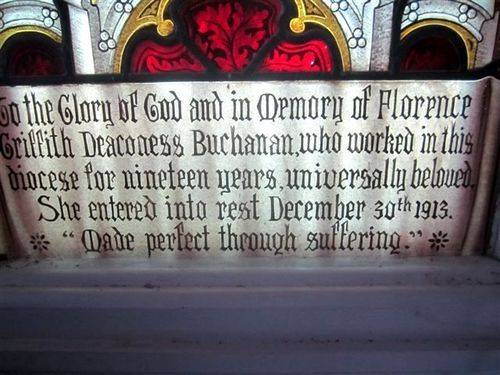 Deaconess Buchanan Inscription : 22-07-2013