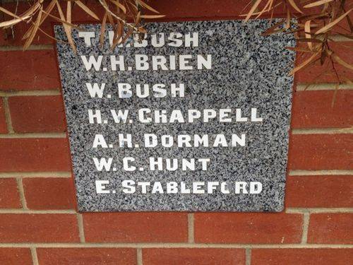 Methodist Memorial Wall Trustees Plaque: March 2014