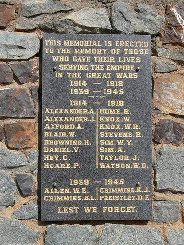 Dookie Cenotaph : 12-May-2013 Dookie Cenotaph : 12-May-2013