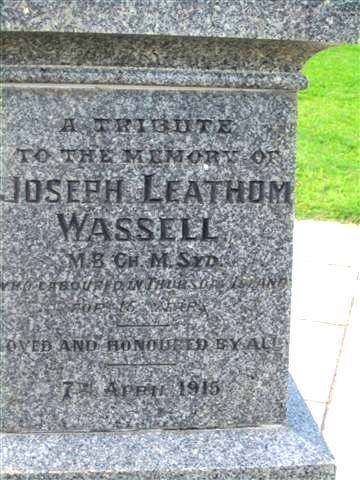 Dr Wassell Inscription : 22-07-2013 Dr Wassell Inscription : 22-07-2013