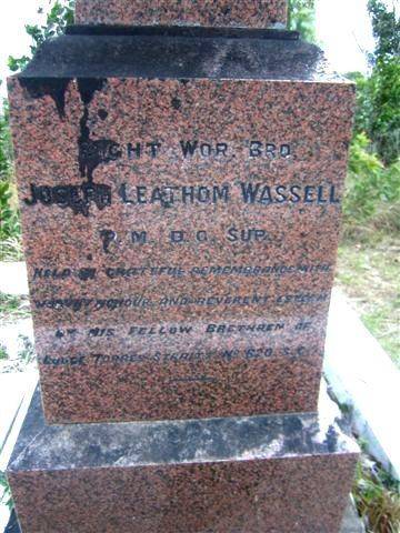 Dr Joseph Wassell Right Inscription : 22-07-2013 Dr Joseph Wassell Right Inscription : 22-07-2013