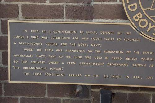 Dreadnought Old Boys Inscription 1/ April 2013