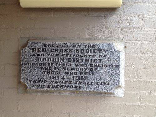 Drouin RSL Foundation Stone : 29-12-2013