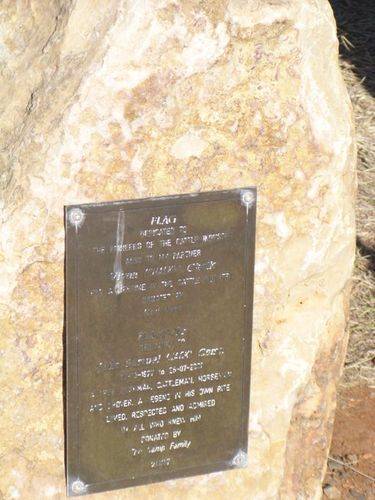 Drovers Memorial Plaque