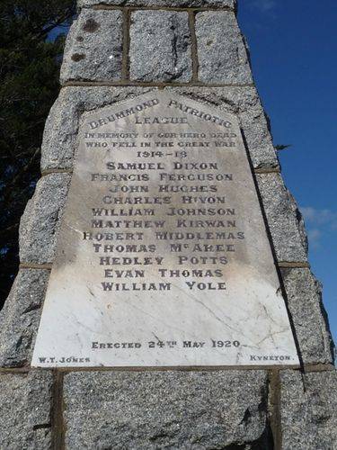 Drummond War Memorial : 27-August-2011