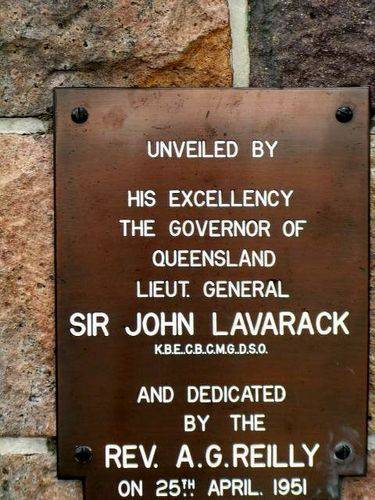 Dutton Park War Memorial Inscription