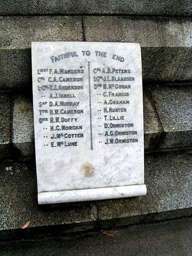 East Brisbane War Memorial Faithful to the end