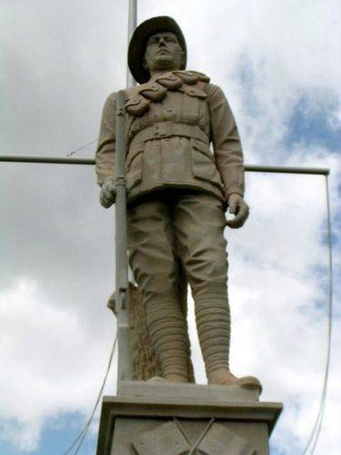 Ebbw Vale War Memorial Digger Front View Ebbw Vale War Memorial Digger Front View