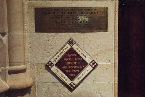 Edmund Blacket Plaques: March 2014