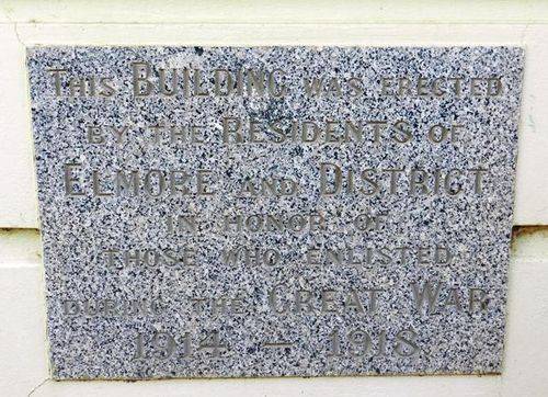 Elmore Memorial Hall :: 14-March-2013 Elmore Memorial Hall :: 14-March-2013