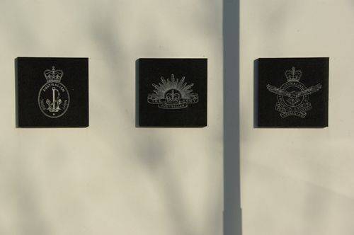 Engadine War Memorial Insignias