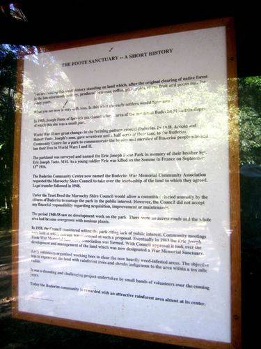 Memorial Sanctuary Information Plaque : 08-09-2012 Memorial Sanctuary Information Plaque : 08-09-2012