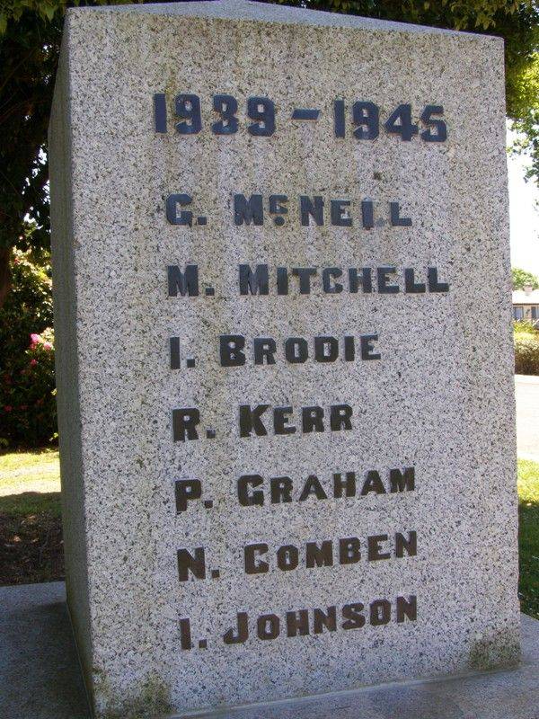 WW2 Honour Roll : 29-October-2014