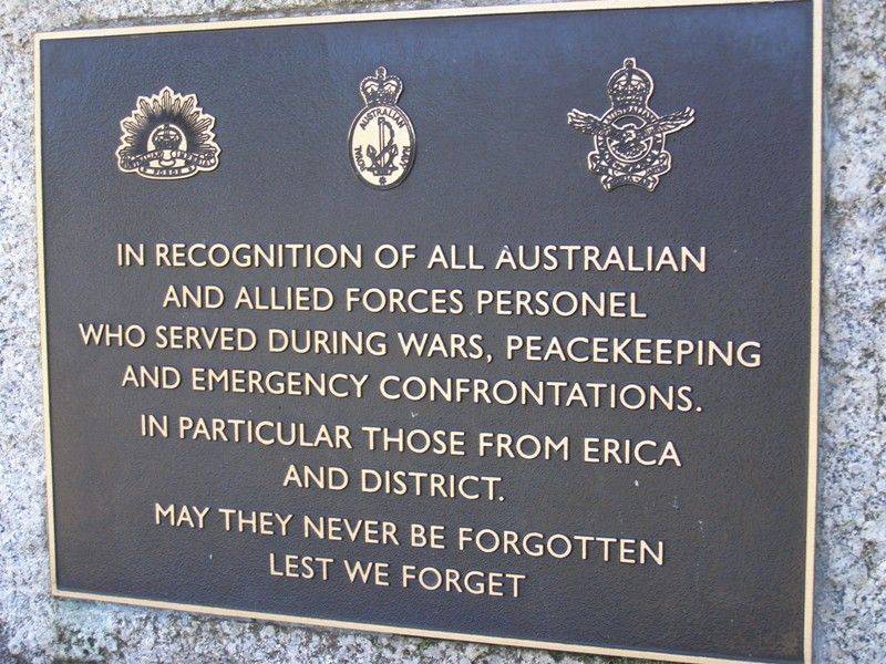 Erica Insacription Plaque : 29-October-2014 Erica Insacription Plaque : 29-October-2014