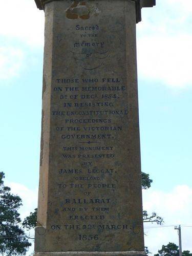 Eureka Diggers Memorial : 09-October-2011