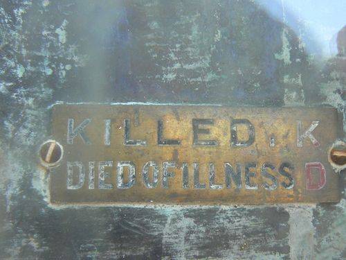 Evelyn Scrub War Memorial Legend Evelyn Scrub War Memorial Legend